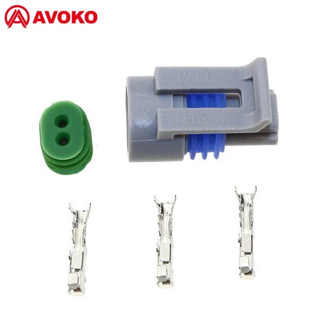 INTAKE AIR TEMPERATURE Temp Sensor For GM IAT MAT ACT 2-Way Connector ...
