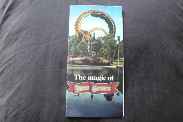 Alton Towers theme park 1983 map guide