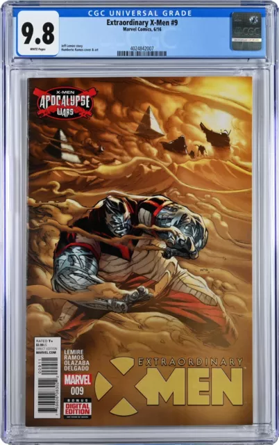 Extraordinary X-Men #9 CGC 9.8 (Jun 2016, Marvel) Humberto Ramos Apocalypse Wars