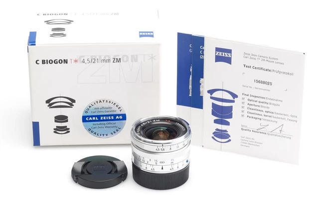 Carl Zeiss ZM 4.5/21mm C-Biogon T* Chrome NOS f. Leica M (1685822753)
