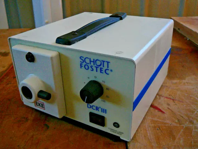 Schott Fostec Dcr Iii Fiber Optic Light Source 20800