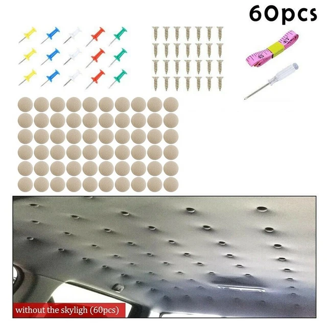 60PZ Kit di Riparazione per Tettoia per Tetto Auto Rivetto per Clip per Tet6906