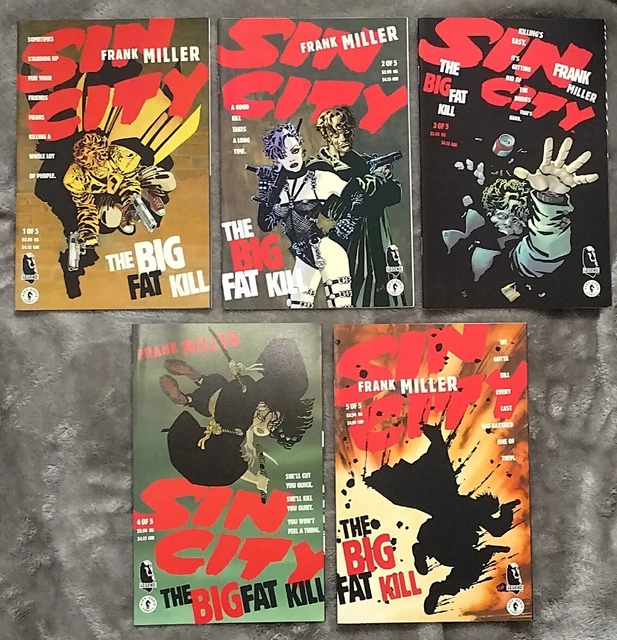 Sin City: The Big Fat Kill # 1 - 5. Dark Horse, 1994. Complete Set, Frank Miller