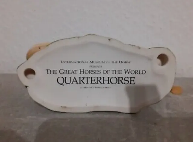 Franklin Mint Pferd "Quarterhorse" Porzellan The great Horses of the World, 2