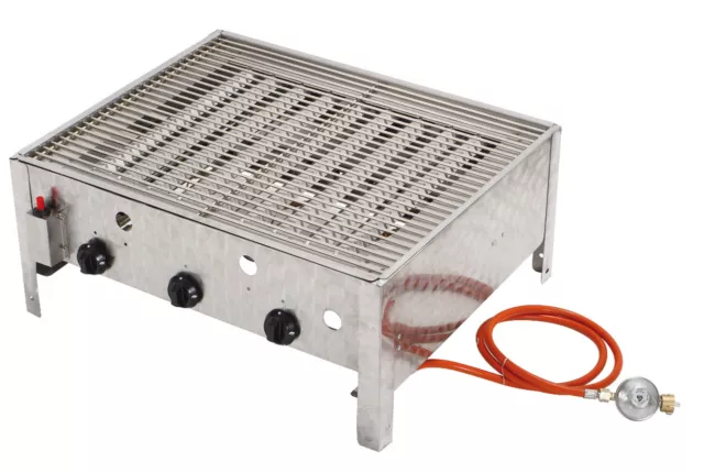 Tepro 3183T1 Edelstahl Wurstbräter Lexington Typ 1 mit Grillrost