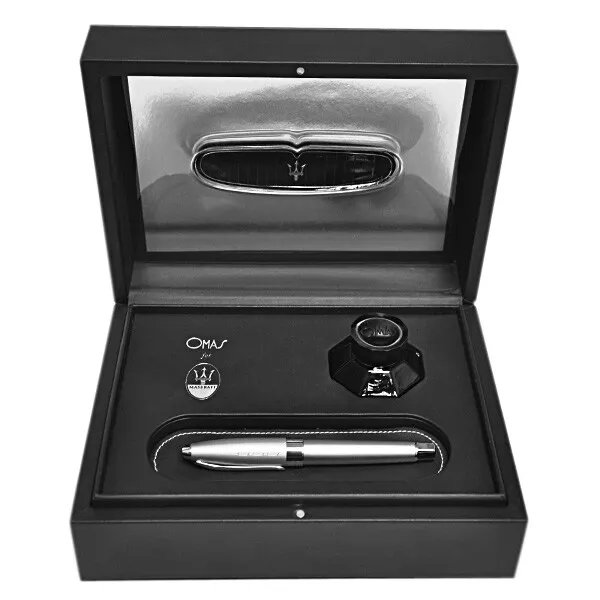 Limited edition Omas for Maserati sterling silver with 18k nib fountain pen.