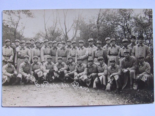 12C1 CPA Photo Card Group Poilu of / The 402 E R.i Regiment Infantry to The 1930