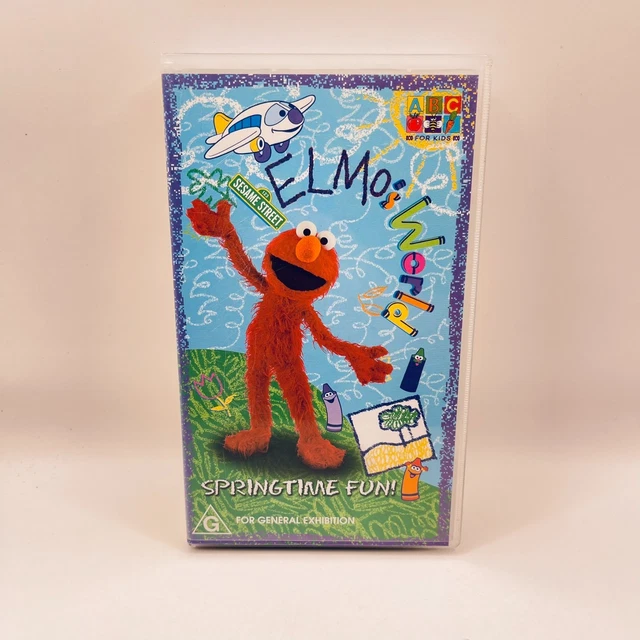 ELMO'S WORLD SPRINGTIME Fun Sesame Street (VHS 2002) ABC Video $49.95
