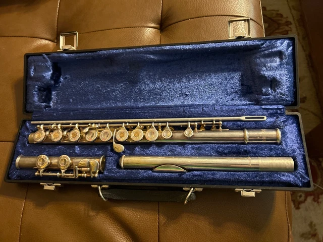 VINTAGE SELMER STERLING Silver (92.5%) Silver Tube Flute #39061 W