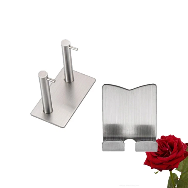 Supporto Per Asciugacapelli A Parete 3 In 1 – Organizer A Spirale In Alluminio Per Bagno E Camera Da Letto - 3