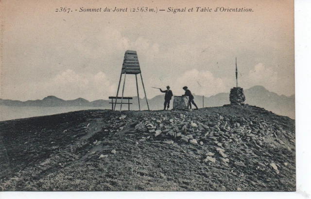 CPA - Sommet du JOVET - Signal et Table d'Orientation
