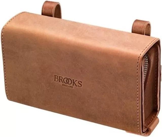 Brooks England D-Shaped Toolbag  Saddle Bag Leather  Pre-aged