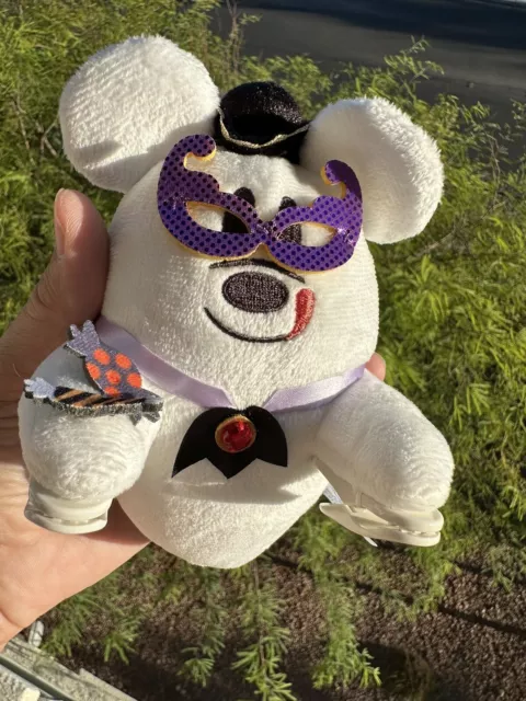 NEW Tokyo Disney 2023 Halloween Masquerade Ghost Mickey Plush Shoulder Clip on