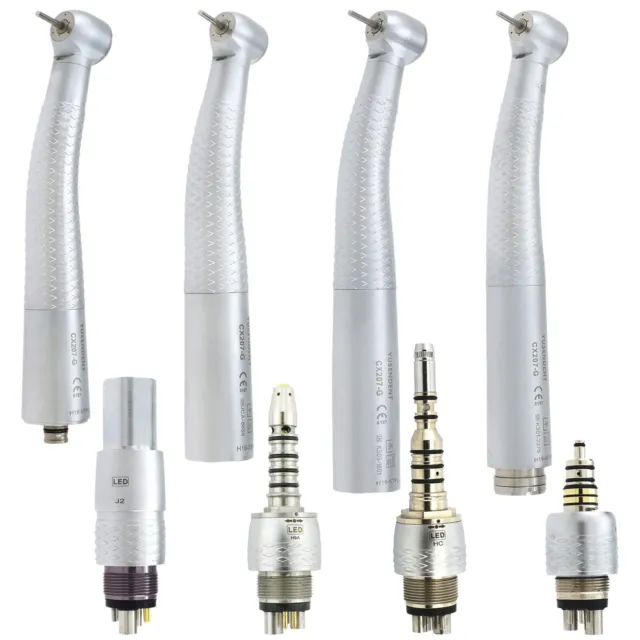 COXO Dental Fiber Optic LED High Speed Turbine Handpiece Fit Kavo NSK Sirona