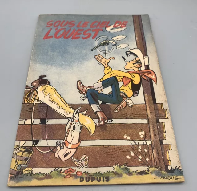 ° LUCKY LUKE sOUs LE cIEL DE L’0UEST MORRIS - EO 1952 - DUPUIS TTrès bon état