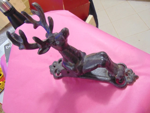 Heurtoir Marteau De Porte En Fonte Tete De Cerf