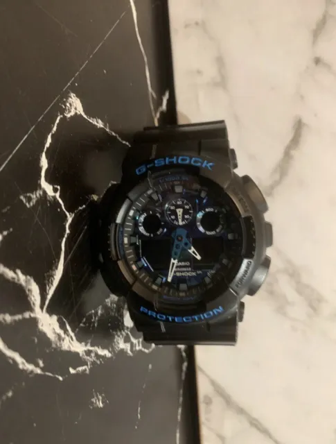 Casio G-Shock Digital Sports Watch In Black & Blue