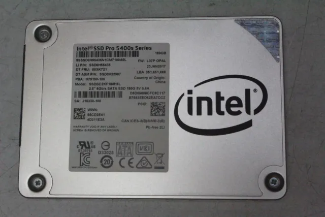 Intel 180GB 2.5" SATA III 6Gb/s Solid State Drive SSD SSDSC2KF180H6L