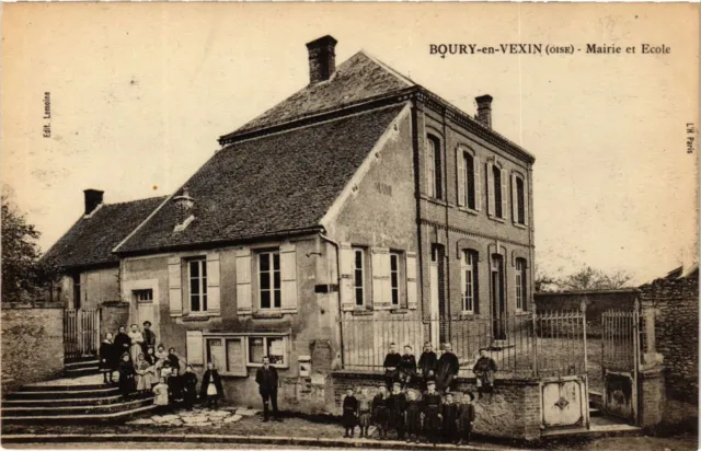 CPA BOURY-en-VEXIN - Mairie et École (259683)