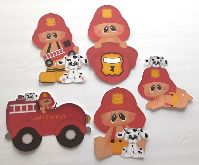 3D UPick Niño Bombero Bebé Lindo Álmata Libro de recortes Tarjeta Embellecimiento 3630
