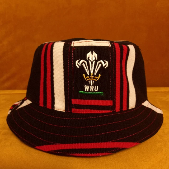 Wp Rugby Hat WALES RUGBY UNION Bucket Hat from Upcycled Official WRU Merchandise ...