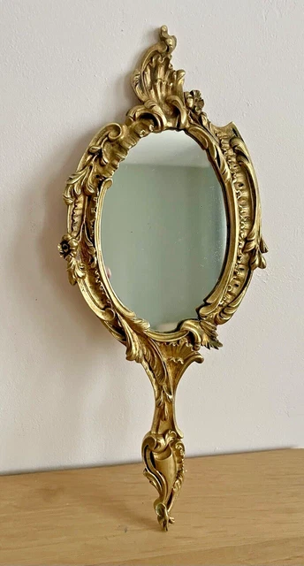 Ancien Miroir Face À Main