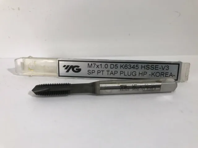YG-1 M7 X 1.0 D5 K6545 HSSE-V3 SP PT PLUG HP TAP 1pc