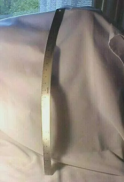 Regla curva de aluminio Fairgate 24" #102-C hecha en EE. UU. orificio para colgar vintage