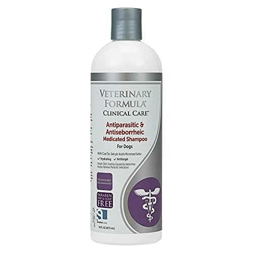 MEDICATED SHAMPOO DOG For Mange Mites Scabies Ticks Fleas Skin Care