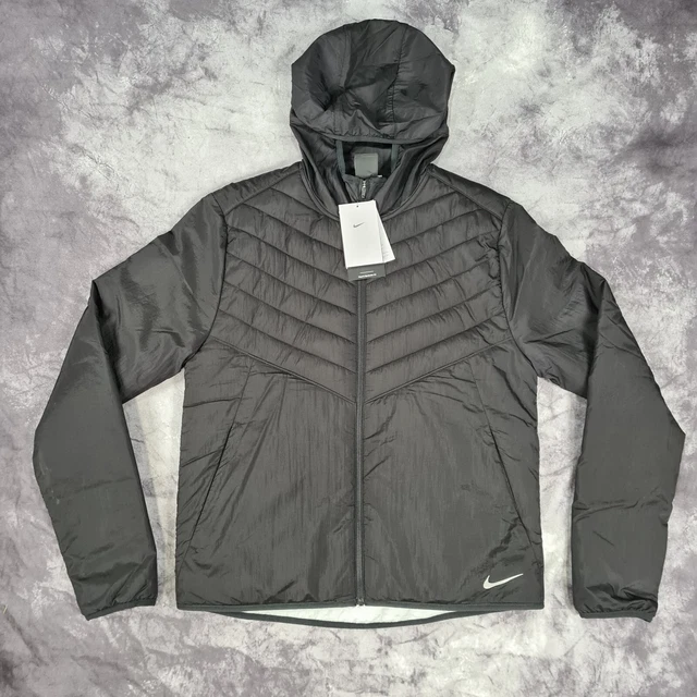 Nike Aerolayer Aeroloft Running Jacket Black Size Medium