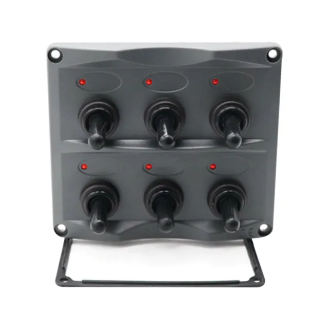 Panneau de contrôle tactile à membrane 6P, Fabricant de panneaux  d'interrupteurs à bascule, fusibles et disjoncteurs marins