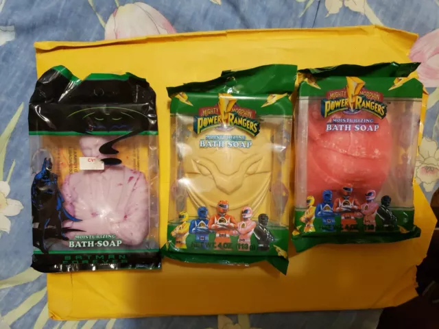 Batman Forever & Power RANGER 4 oz Moisturizing Soap *
