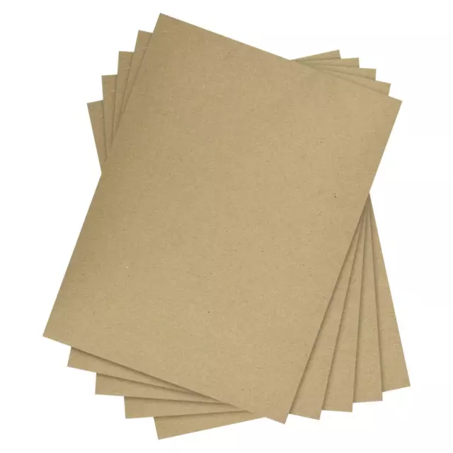 8.5 x 5.5 Brown Kraft Chipboard, Medium Weight 30 Pt. (624gsm) Cardboard, 25 Qty