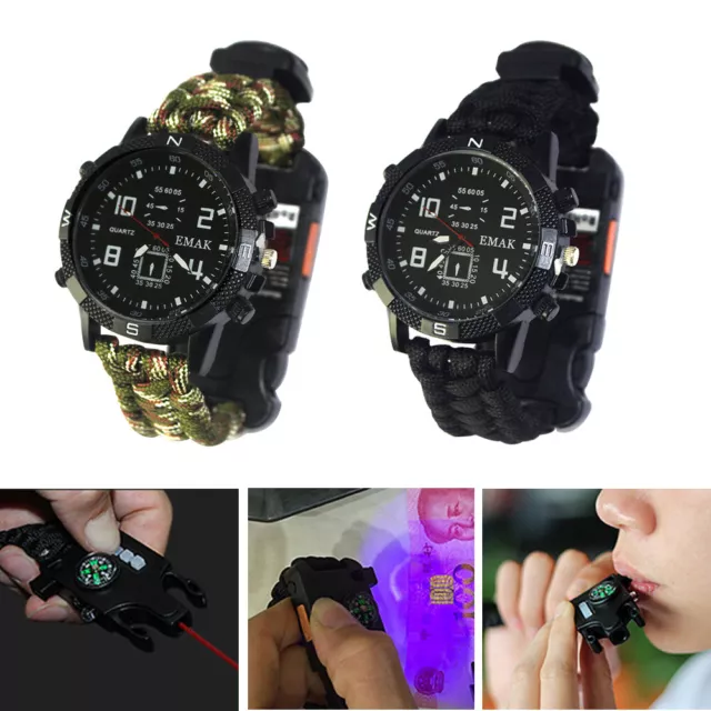 Outdoor Safety Equipment Tools Bracelet Survival Multifunction Tactical Watch