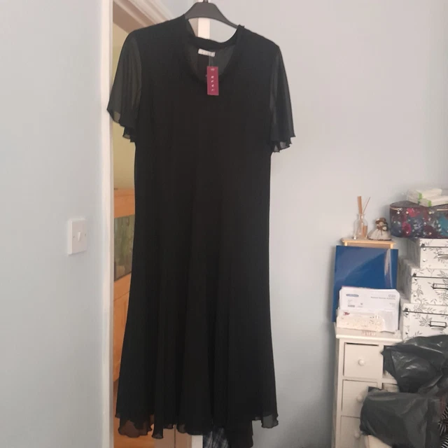 LADIES SIZE 22 black dress from Elvi BNWT 8.99 PicClick UK