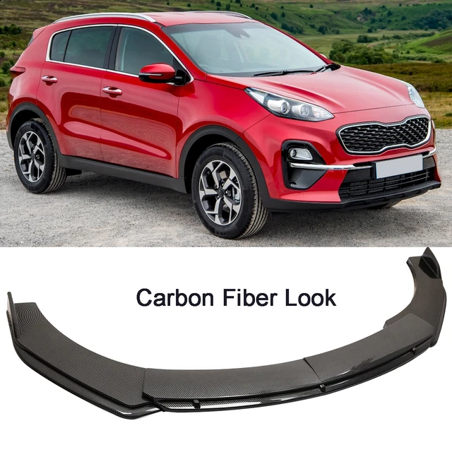 SDeelCase Carbon Effect Bumper Canards / Splitter Fins – 4-Piece Set For Kia Hyundai (Universal)
