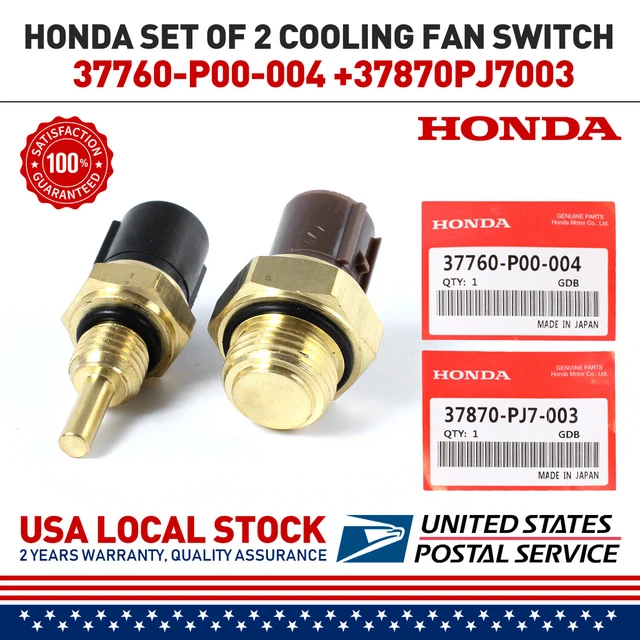 OEM SET OF 2 Cooling Fan Switch Coolant Temp Sensor Fit Honda Accord CR