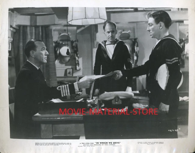 PHOTO ORIGINALE 8X10& de Noel Coward In Which We Serve L5899 EUR 21,49