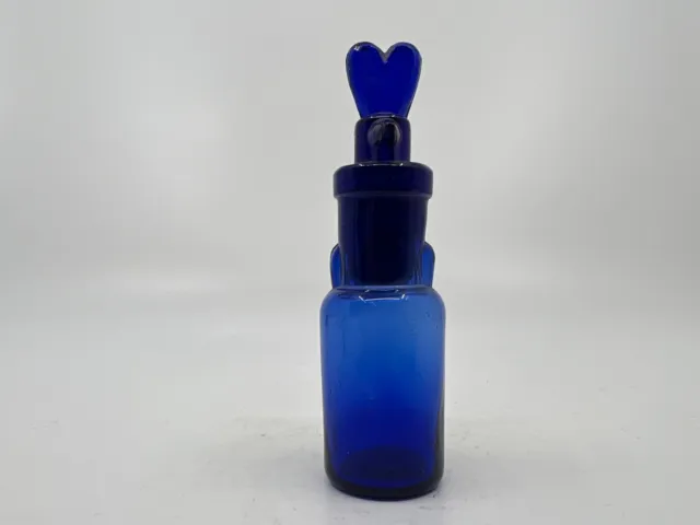 Cobalt Drip Drop Chloroform Ether Anesthesia Antique Apothecary Bottle Pharmacy