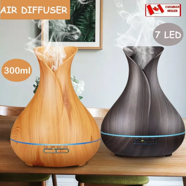 LED Aroma Aromatherapy Diffuser Essential Oil Ultrasonic Air Humidifier Purifier