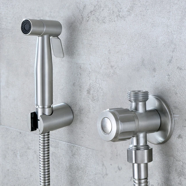 Set spruzzatore bidet portatile antiruggine WC portatile acciaio inox