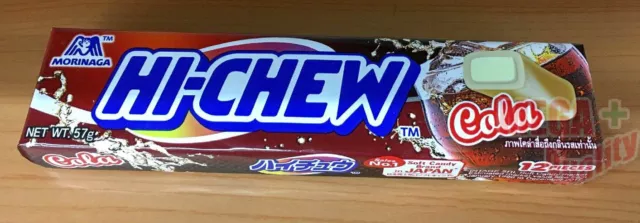 MORINAGA HI-CHEW Cola Flavor Chewy Candy Soft Fruit Sweets 57 g.12 pieces.Bar