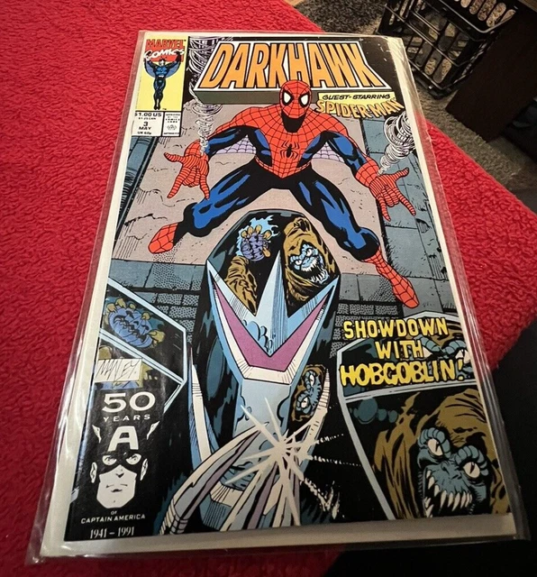 Marvel Comics, Darkhawk Issue #3, May 1991. Guest starring Spider-Man