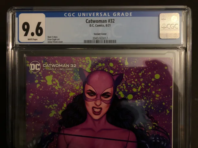Catwoman #32 8/21 DC Comics CGC Graded 9.6 Jenny Frison Cover 2
