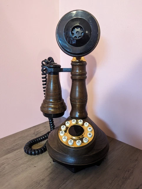 Vintage Candlestick Telephone 1973 American Telecommunications Push Button