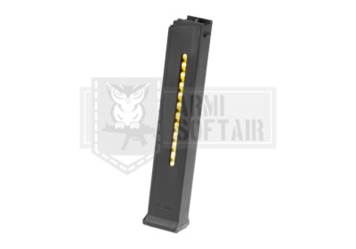ARES CARICATORE MONOFILARE ABS SERIE G3 CAPACITà REALE  DA 20 bb NERO SOFTAIR 