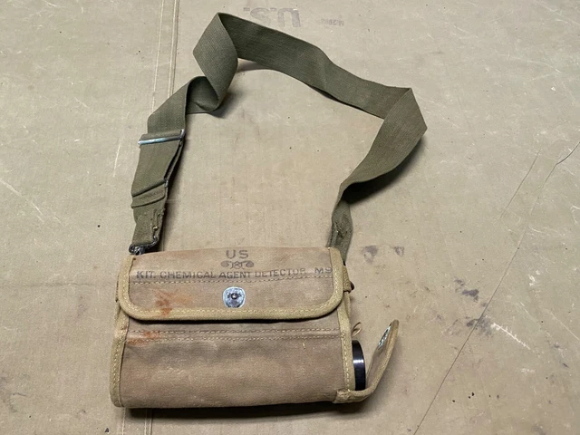ORIGINAL WWII US Army M9 Chemical Testing Kit W/Contents & Carry Case £ ...