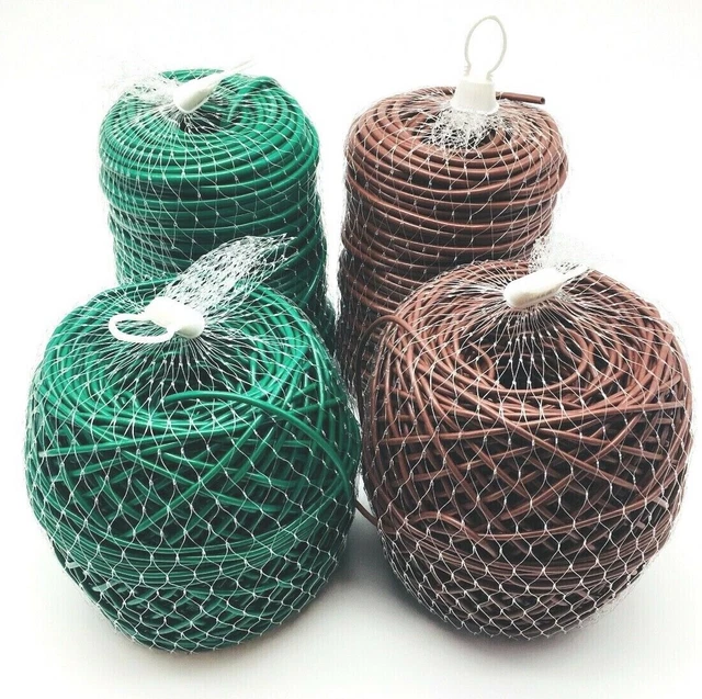 Flexible Cravate Plante Liage Tube 3mm Ou 5mm Marron Vert Flexi Extensible Corde