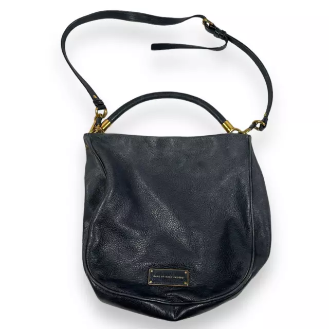 Marc Jacobs Womens Too Hot To Handle Hobo Bag Handbag Black 100% Cow Leather
