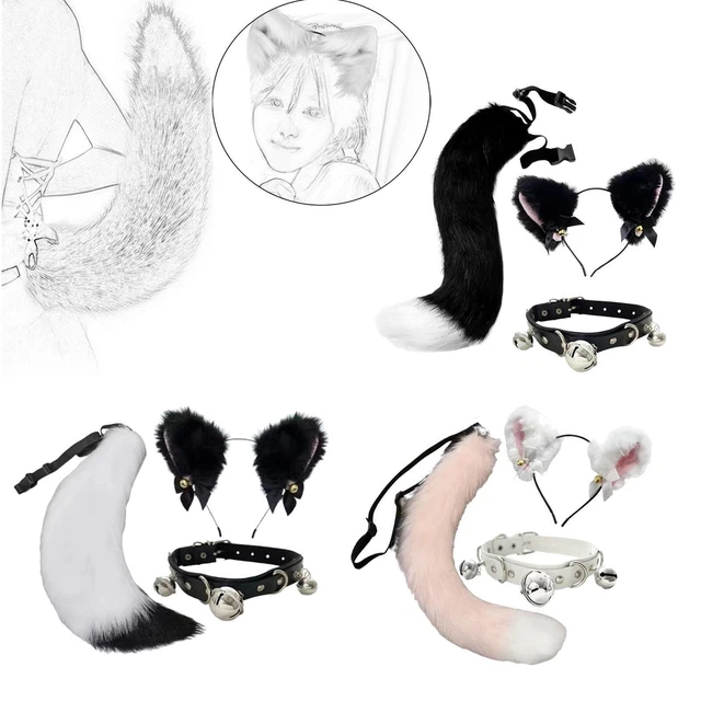 Costume Dalmata 4 Pezzi Set Di Coda Per Capelli Con Per Bambini - Foto 9